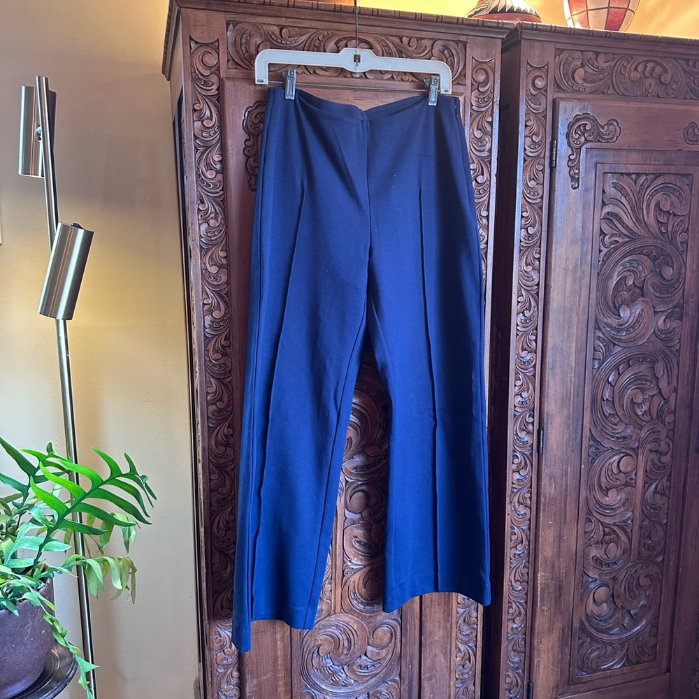 Everlane Women's Blue Wide-Leg Pant